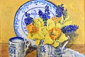 17. Daffodils,Grape Hyacinths and Willow Pattern